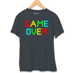 Game Over Gaming T-Shirt  Steel-Grey-XXL