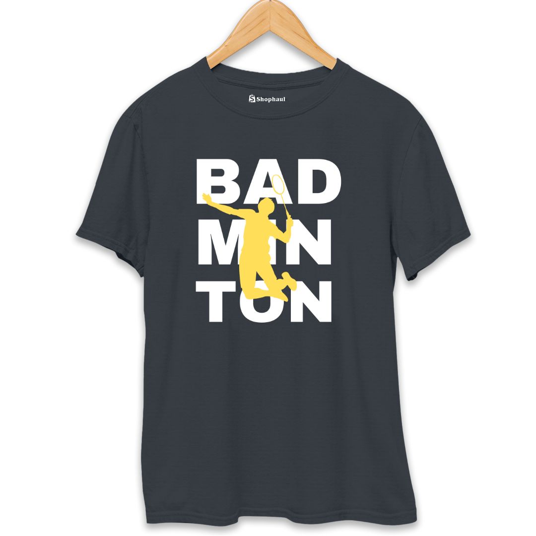 Badminton T-Shirt  Steel-Grey-XXL