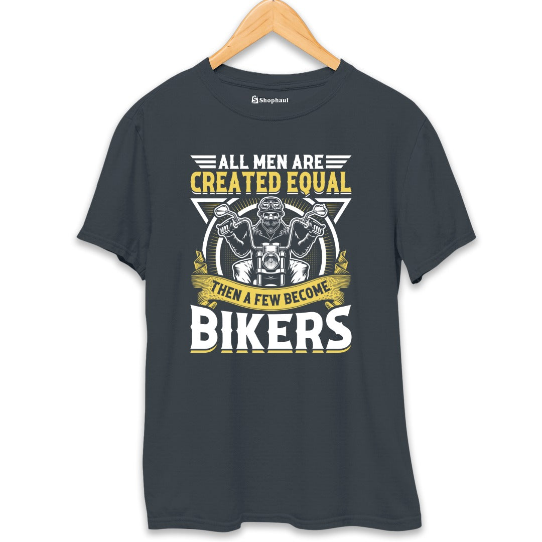 All Men Created Equal Biker T-Shirt  Steel-Grey-XXL