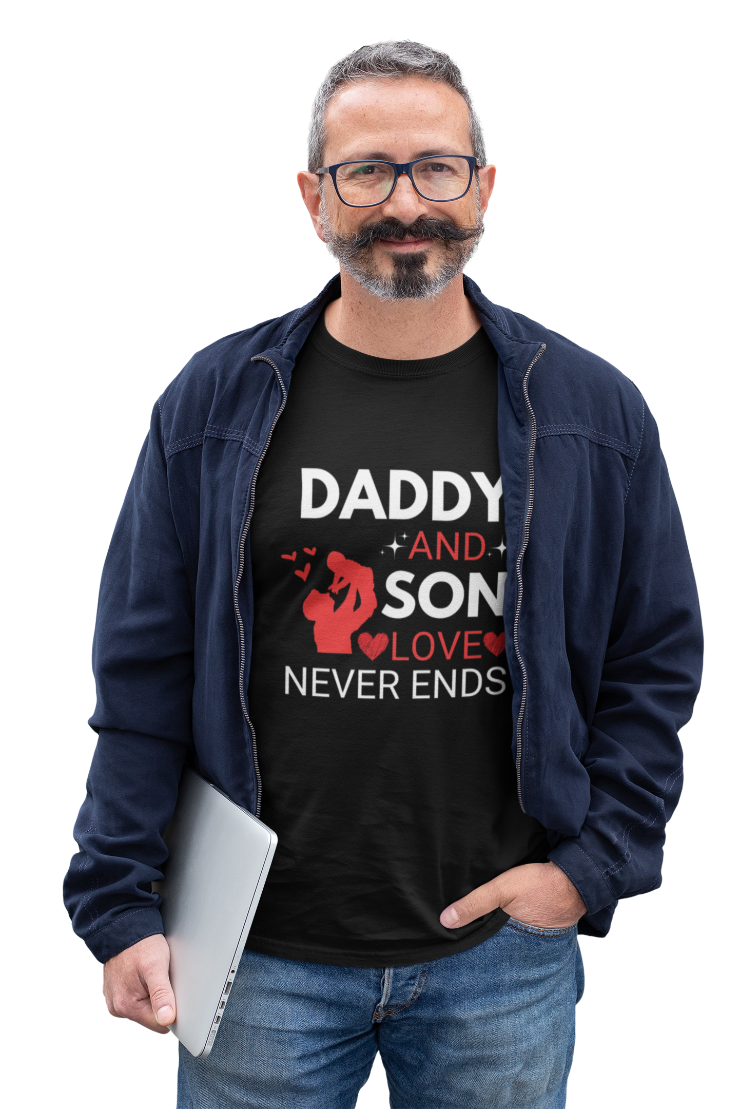 Dad Son Love Never Ends T-Shirt 