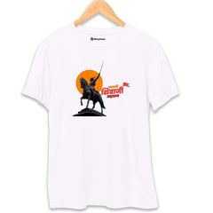 Chatrapati Shivaji T-Shirt  White-XXL