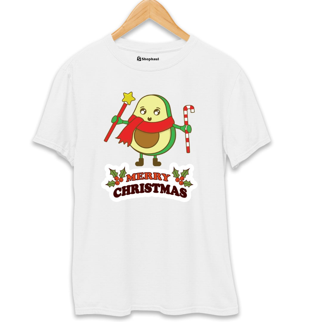 Panda Christmas T-Shirt  White-XXL