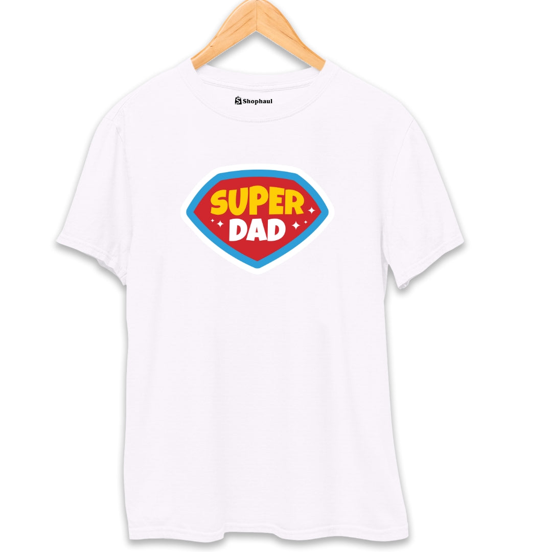 Super Dad T-Shirt  White-XXL