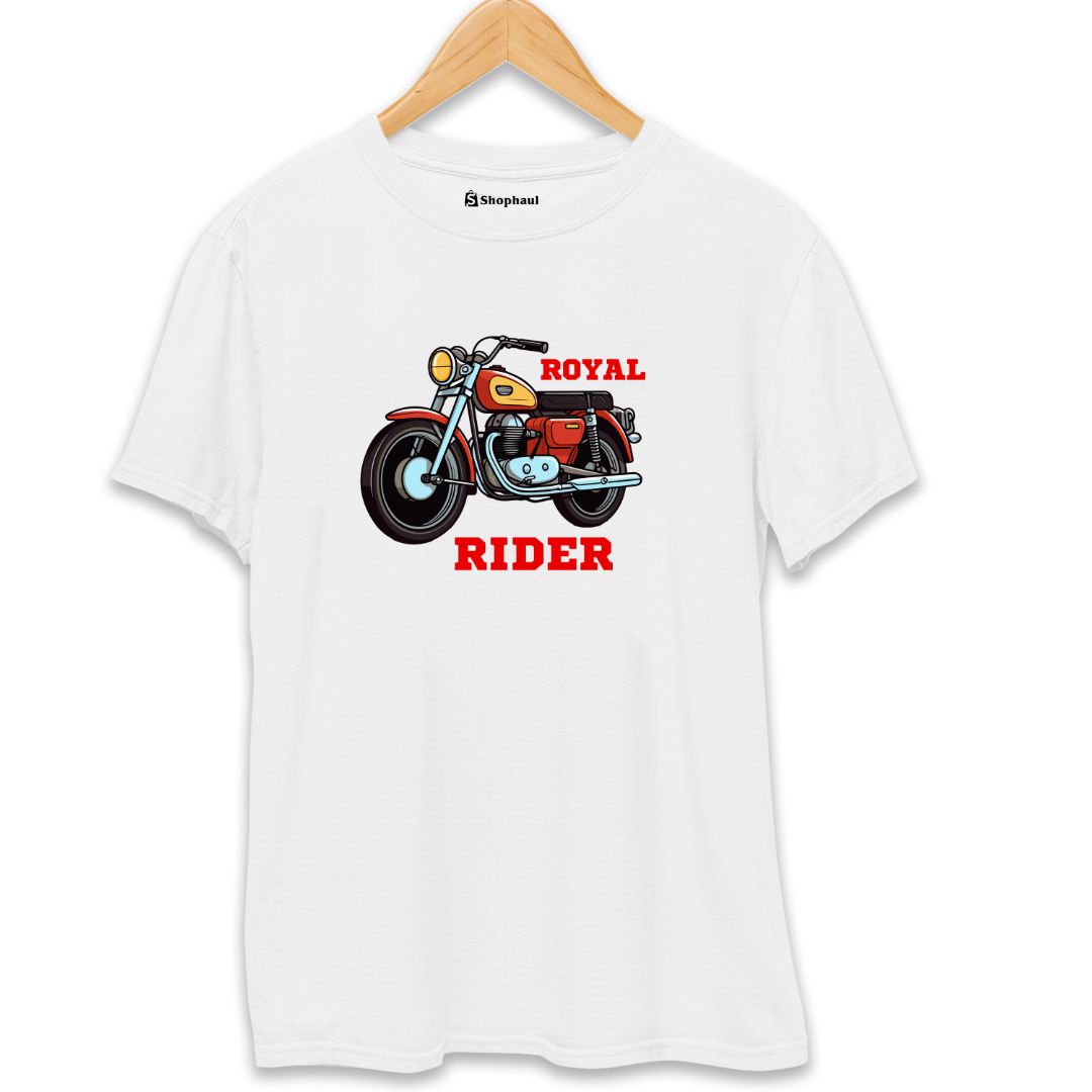 Royal Rider Biker T-Shirt  White-XXL