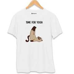 Time for Yoga T-Shirt  White-XXL