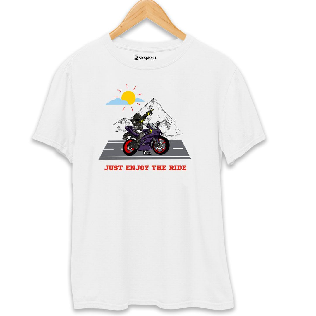 Enjoy the ride biker t shirt