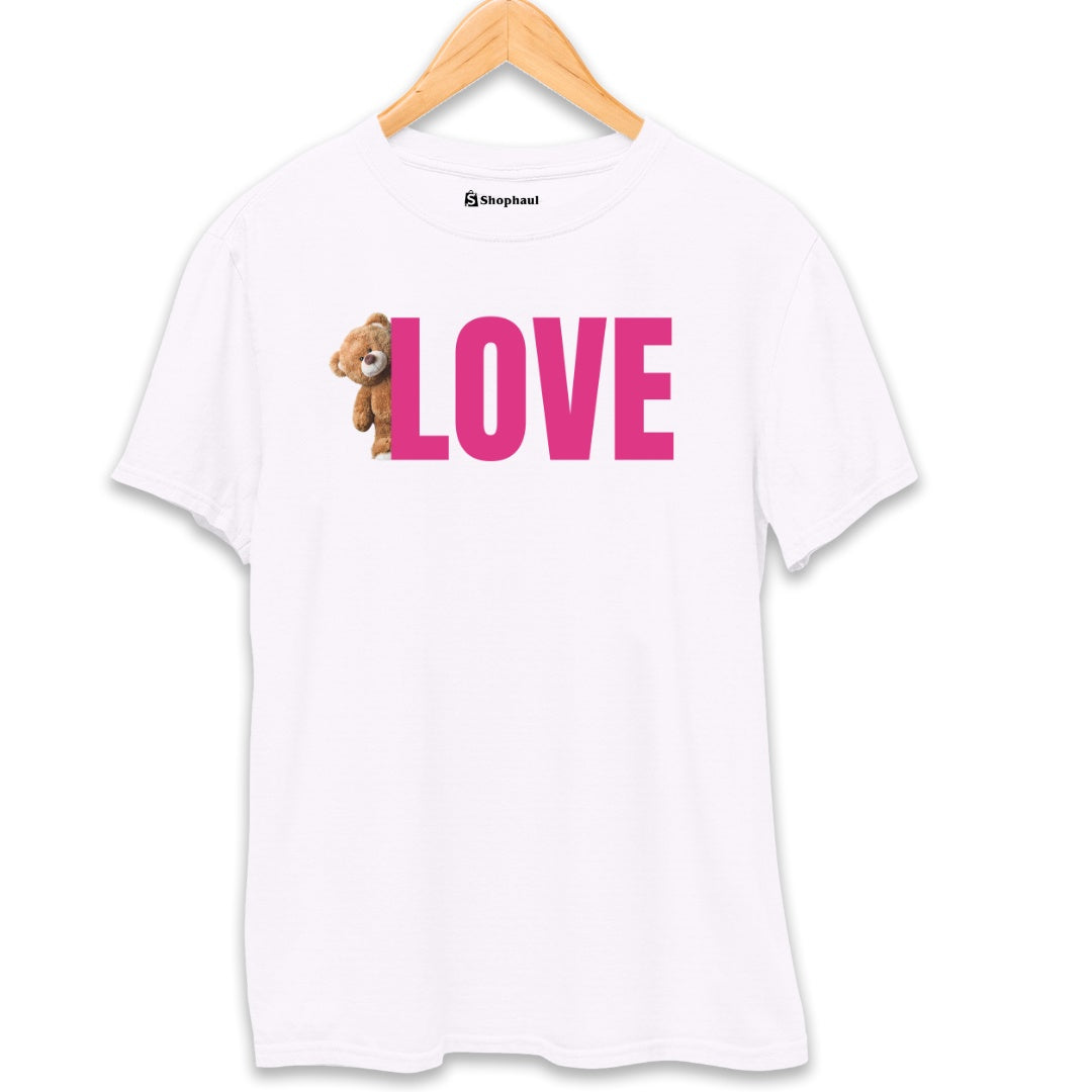 Teddy Love T-Shirt  White-XXL