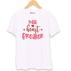 Mr Heart Breaker T-Shirt  White-XXL