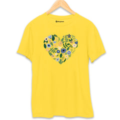 Love Flower T-Shirt  Yellow-XXL