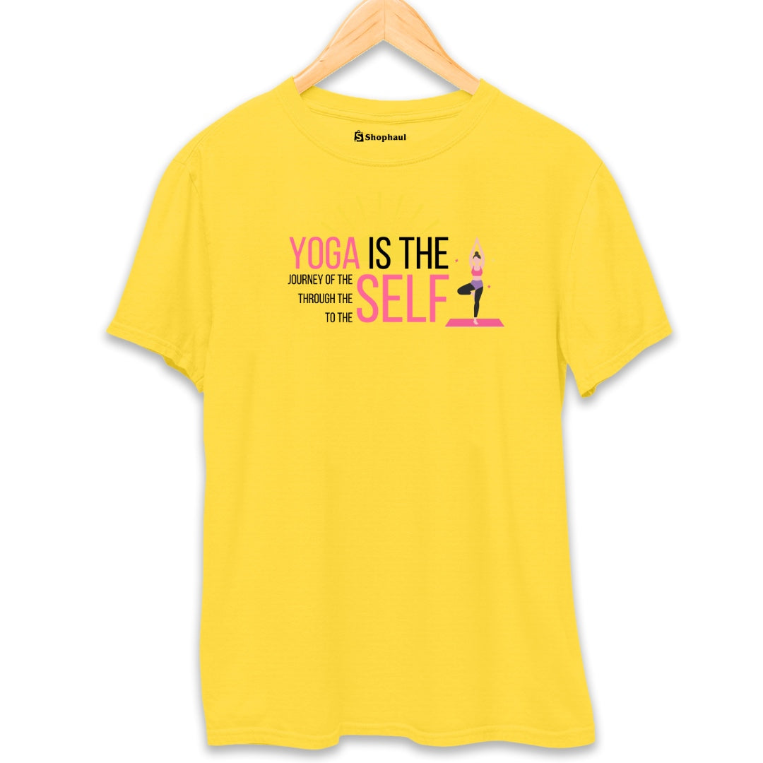 Yoga T-Shirt  Yellow-XXL