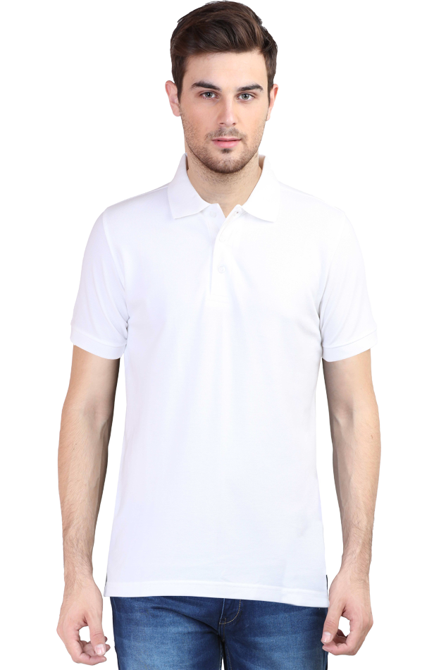 Polo T-Shirt Half Sleeve - White 