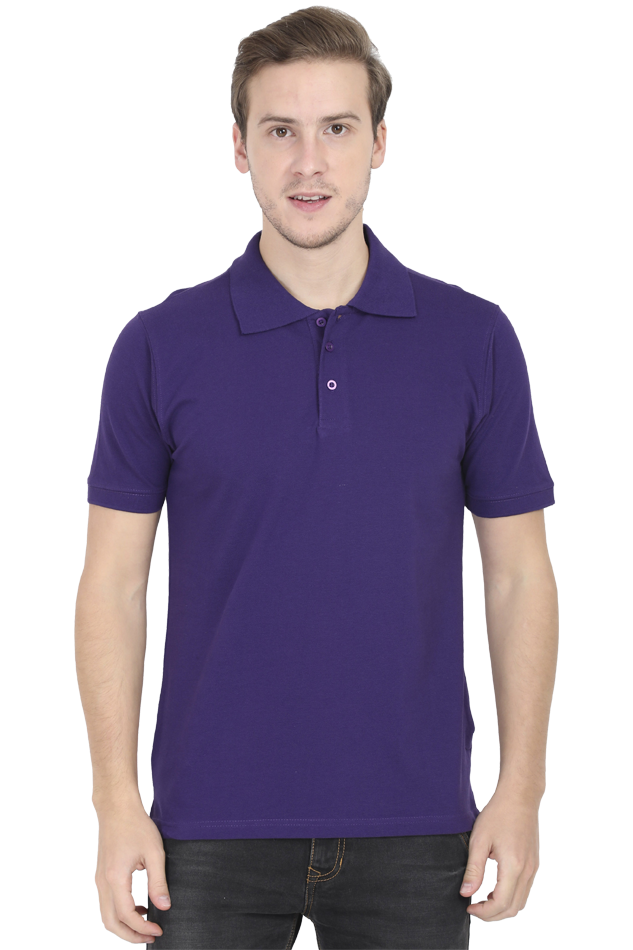 Polo T-Shirt Half Sleeve - Purple 