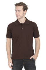 Polo T-Shirt Half Sleeve - Coffee Brown 