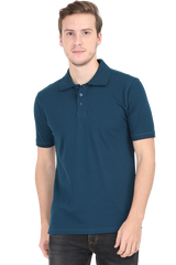 Polo T-Shirt Half Sleeve - Petrol Blue 