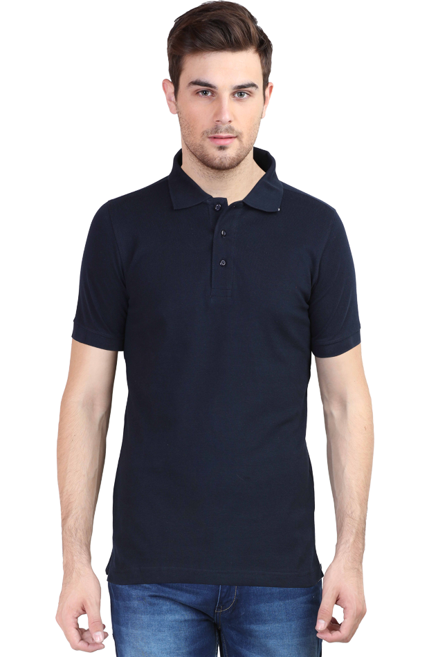 Polo T-Shirt Half Sleeve - Navy Blue 