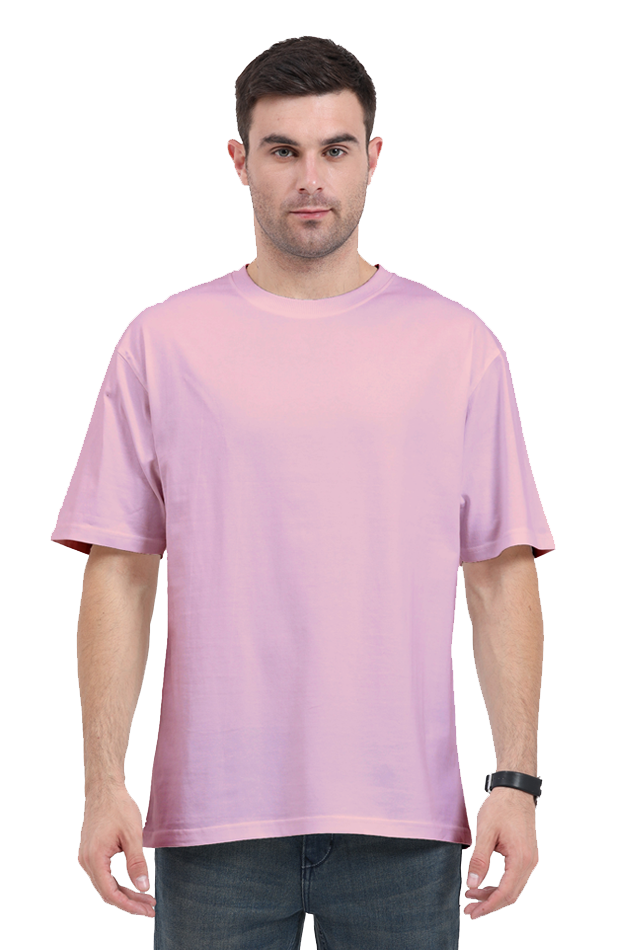 Oversized Classic T-Shirt Plain Light baby Pink 