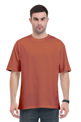 Oversized Classic T-Shirt Plain Coral 